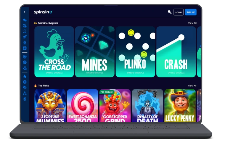 Spinsino log in